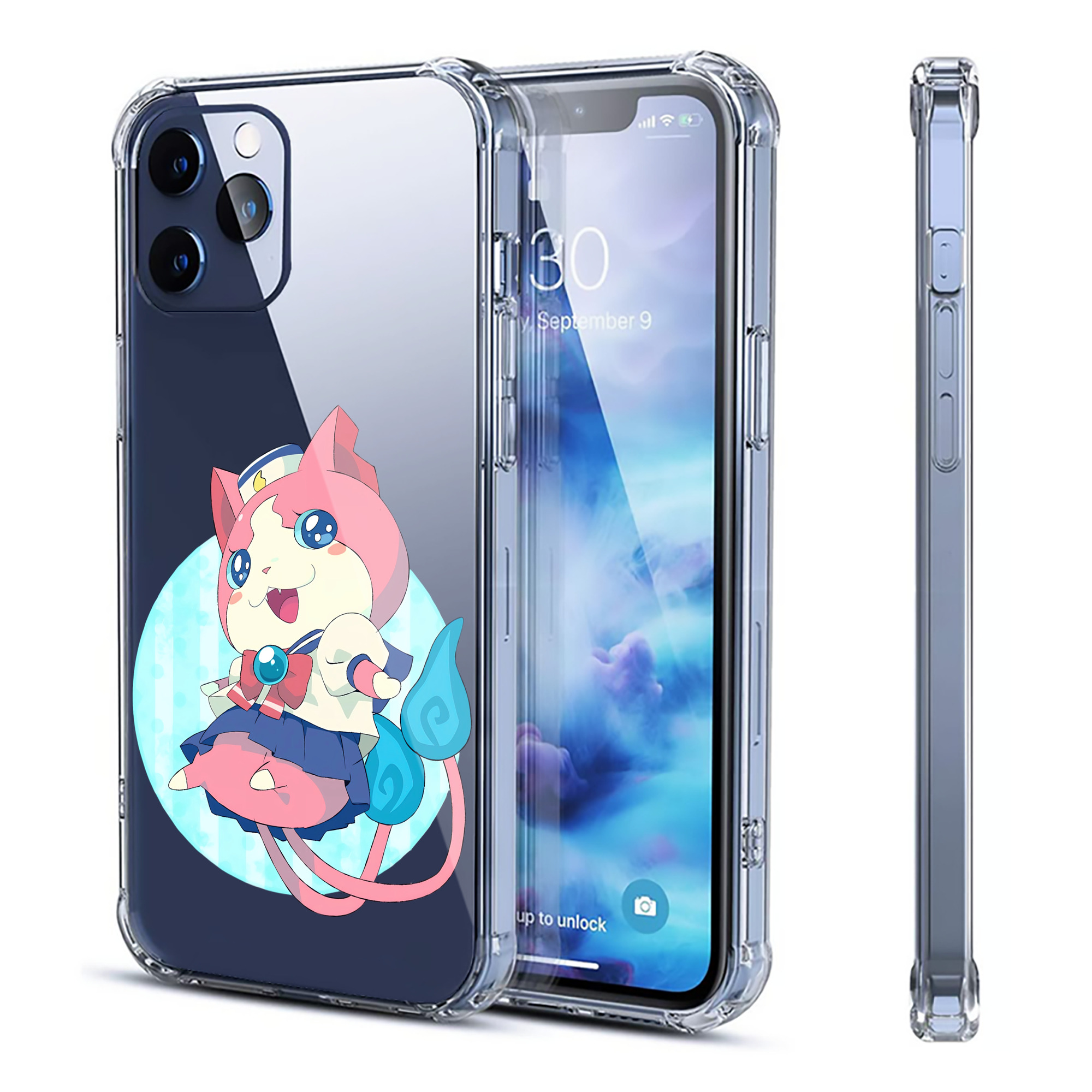 （画像用） 妖怪ウォッチ Yo-kai Watch 【iPhone 12シリーズ対応】透明スマホケース（クリアソフトケース）